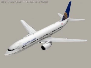 boeing 737 800 continental 3D Model