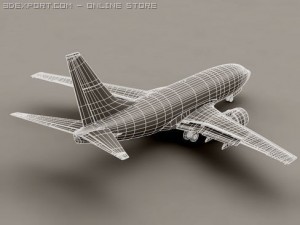 boeing 737 800 continental 3D Model