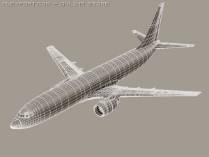 boeing 737 800 continental 3D Model