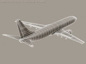 boeing 737 800 continental 3D Model