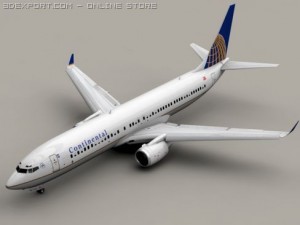boeing 737 900 continental 3D Model