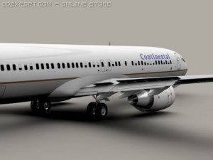 boeing 737 900 continental Modelo 3D