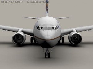 boeing 737 900 continental Modelo 3D