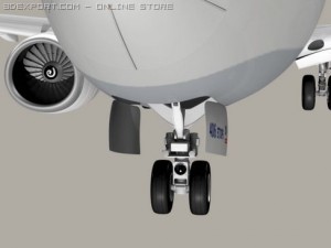 boeing 737 900 continental Modelo 3D