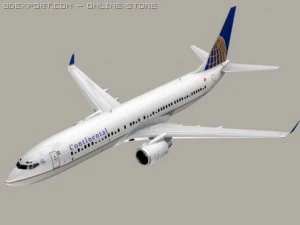 boeing 737 900 continental 3D Model