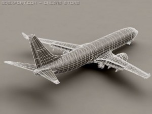 boeing 737 900 continental Modelo 3D