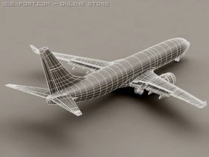 boeing 737 900 continental 3D Model