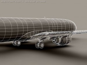boeing 737 900 continental Modelo 3D
