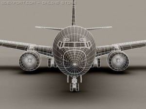 boeing 737 900 continental Modelo 3D