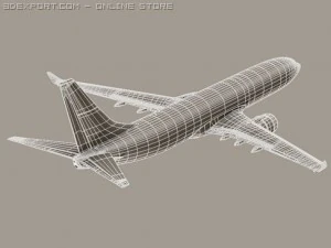 boeing 737 900 continental 3D Model