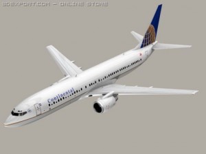 boeing 737 900 continental Modelo 3D