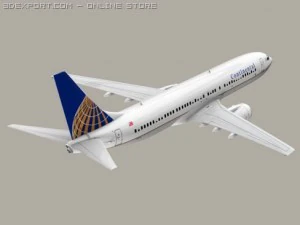 boeing 737 900 continental 3D Model