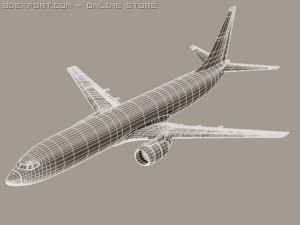 boeing 737 900 continental Modelo 3D