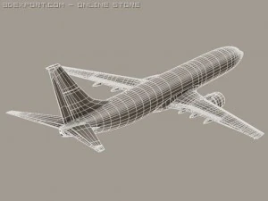 boeing 737 900 continental 3D Model