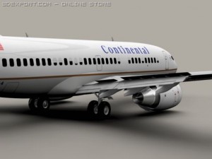 boeing 737 700 continental Modelo 3D