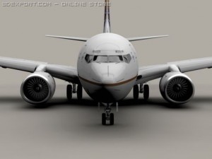 boeing 737 700 continental Modelo 3D
