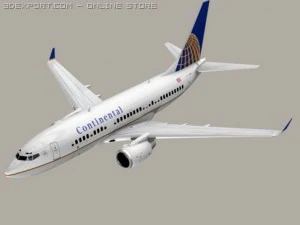 boeing 737 700 continental 3D Model