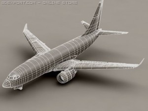 boeing 737 700 continental Modelo 3D