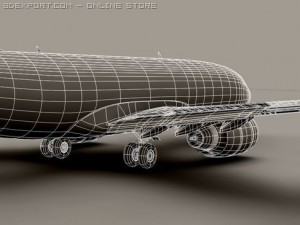 boeing 737 700 continental Modelo 3D