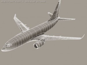 boeing 737 700 continental Modelo 3D