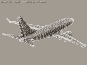 boeing 737 700 continental Modelo 3D