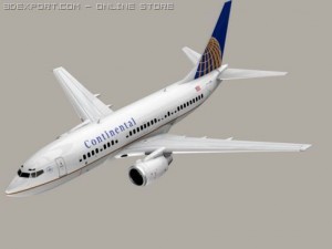 boeing 737 700 continental Modelo 3D