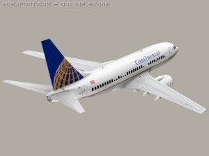 boeing 737 700 continental Modelo 3D