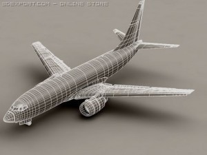 boeing 737 700 continental Modelo 3D
