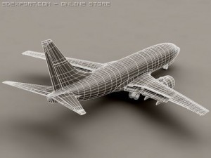 boeing 737 700 continental Modelo 3D