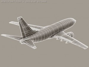 boeing 737 700 continental Modelo 3D