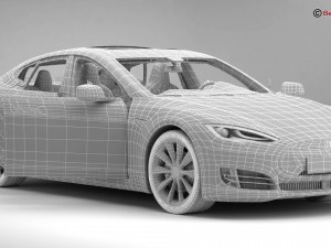 tesla model s 2015 3D 모델