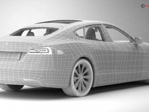 tesla model s 2015 3D 모델