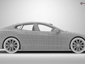 tesla model s 2015 3D 모델