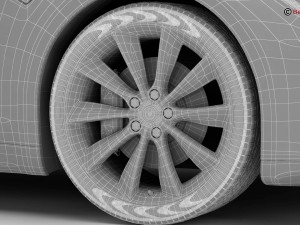 tesla model s 2015 3D 모델