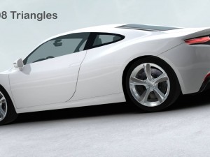 generic sports car realtime Model 3D