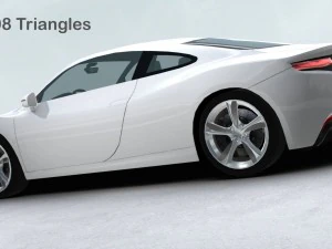generic sports car realtime 3D Model