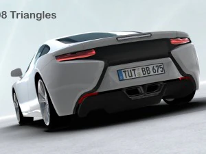generic sports car realtime 3D Model