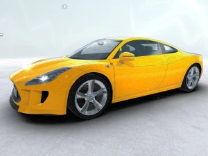 generic sports car realtime 3D Model