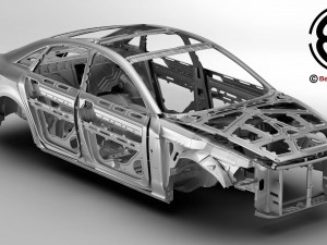 generic car body in white 3D Model