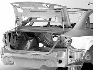 generic car body in white Modèle 3D
