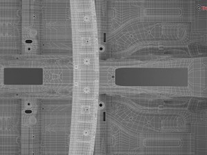 generic car body in white Modèle 3D