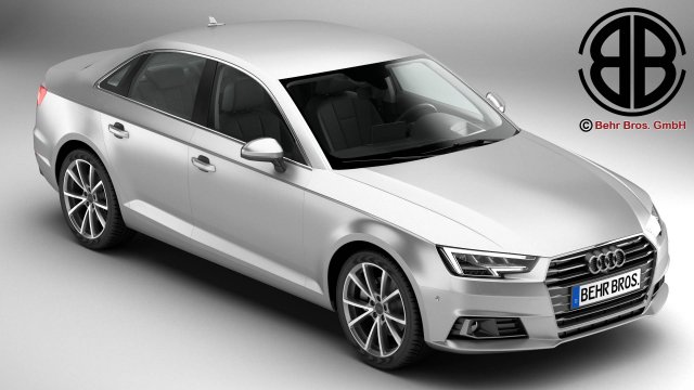 audi a4 sedan 2016 Modelo 3D .c4d .max .obj .3ds .fbx .stl .blend 