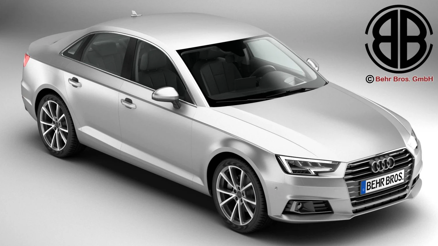 audi a4 sedan 2016 3D Model .c4d .max .obj .3ds .fbx .stl .blend