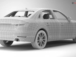 audi a4 sedan 2016 3D Model