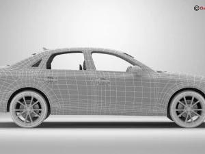 audi a4 sedan 2016 3D Model