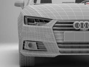 audi a4 sedan 2016 Modelo 3D
