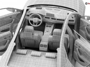 audi a4 sedan 2016 Modelo 3D