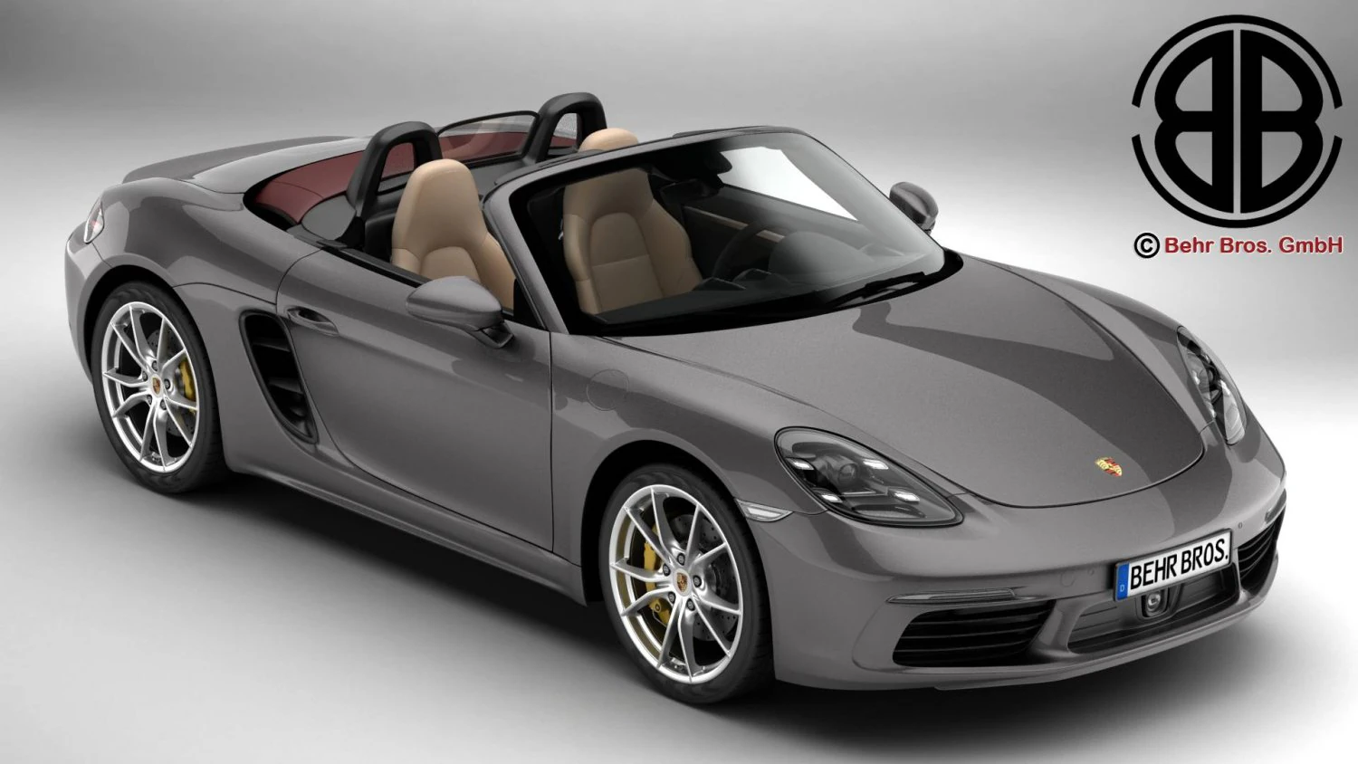 porsche 718 boxster 2017 3D Model .c4d .max .obj .3ds .fbx .stl .blend 