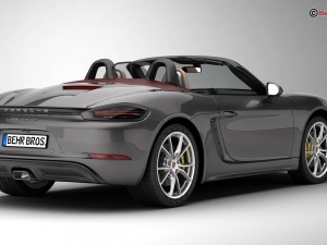 porsche 718 boxster 2017 3D Модель