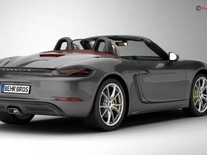 porsche 718 boxster 2017 3D Model